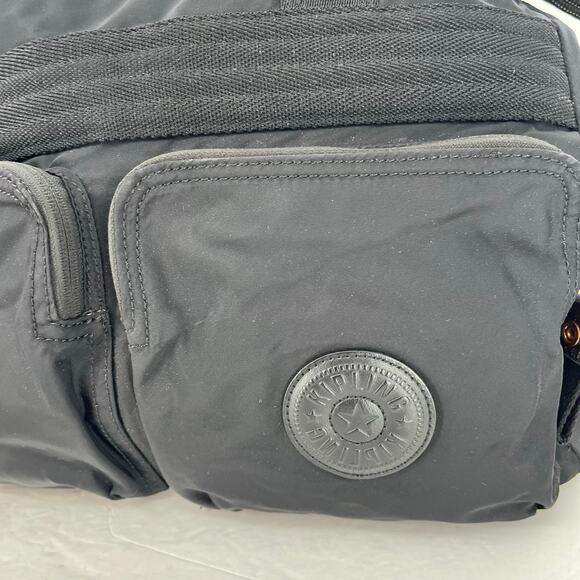Kipling Esiana Black Nylon Tote Crossbody Bag Multi Pocket  Kipling Esiana Black Nylon Tote Crossbody Bag Multi Pocket Rose Gold